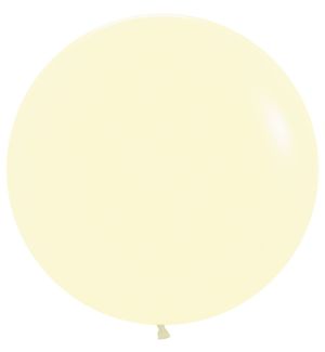 24" Pastel Matte Yellow (10pcs) Sempertex Balloons
