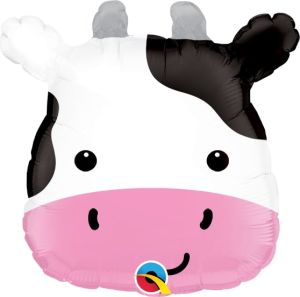 14" Mini Cute Holstein Cow Balloon