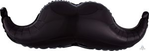 SuperShape Black Mustache Balloon