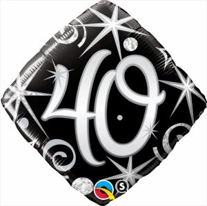 18" 40 Elegant Sparkles and Swirls Balloon