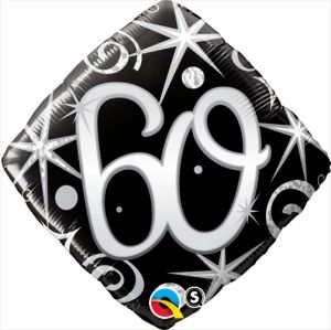18" 60 Elegant Sparkles and Swirls Balloon