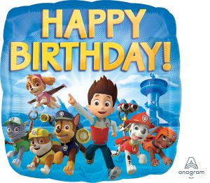 18" Paw Patrol Happy Birthday Balloon