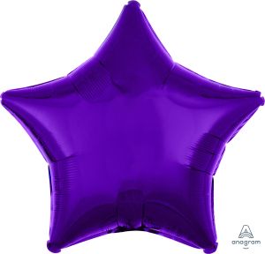18" Metallic Purple Star (non-packaged) Balloon