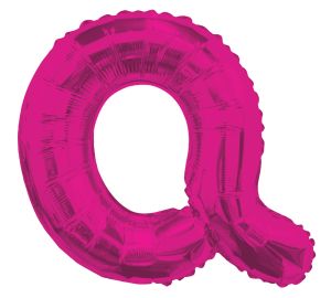 14" Pink Letter Q Balloon