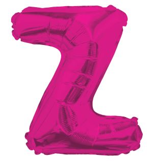 14" Pink Letter Z Balloon
