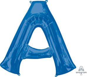 34" Blue Letter A Balloon