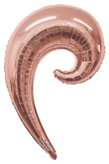 36" Kurly Wave Rose Gold Balloon