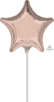 09" Rose Gold Star Balloon