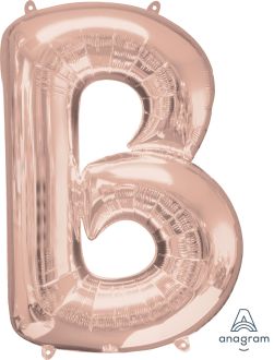 34" Rose Gold Letter B Balloon