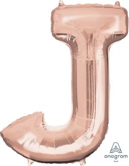34" Rose Gold Letter J Balloon