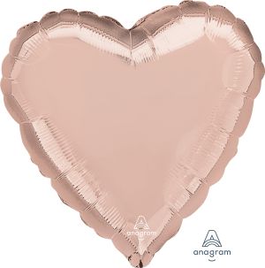 28" Rose Gold Heart (non-packaged) Balloon