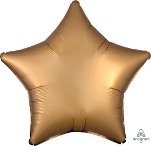 18" Satin Luxe Gold Star (non-packaged) Balloon