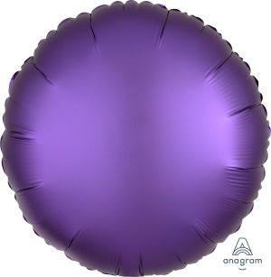 18" Satin Luxe Purple Royale Circle Balloon