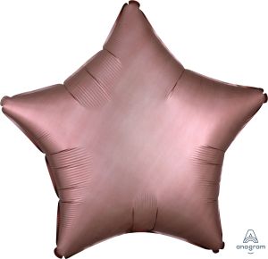 18" Satin Luxe Rose Copper Star (non-packaged) Balloon