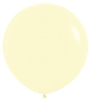 36" Pastel Matte Yellow (2pcs) Sempertex Balloons