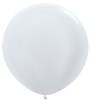 36" Satin White (2pcs) Sempertex Balloons
