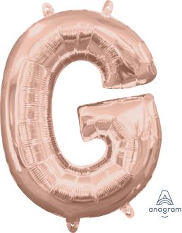 16" Rose Gold Letter G Balloon
