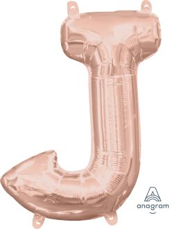 16" Rose Gold Letter J Balloon