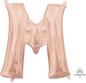 16" Rose Gold Letter M Balloon