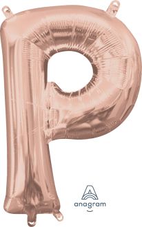 16" Rose Gold Letter P Balloon