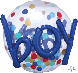 Multi-Balloon It's A Boy Confetti Dots