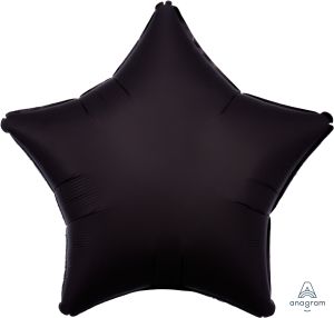 18" Satin Luxe Onyx Star (non-packaged) Balloon