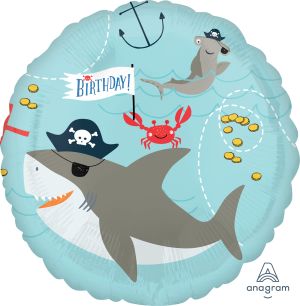 18" Ahoy Birthday Balloon