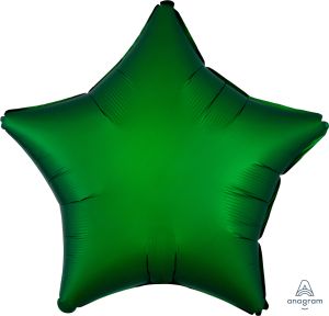 18" Satin Luxe Emerald Star Balloon