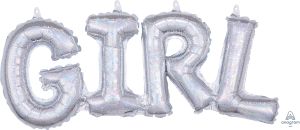 Phrase Girl Holographic Balloon