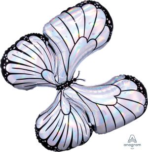 SuperShape Iridescent Butterfly Balloon