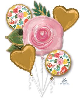 Balloon Bouquet Bright Florals