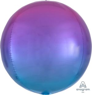 Orbz 16" Ombre Pink & Blue Balloon