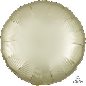 18" Satin Luxe Pastel Yellow Circle (non-packaged) Balloon