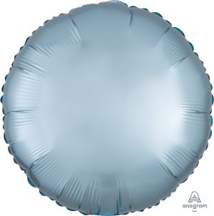 18" Satin Luxe Pastel Blue Circle (non-packaged) Balloon