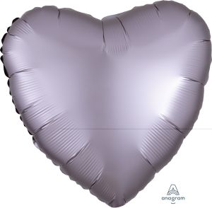 18" Satin Luxe Greige Heart (non-packaged) Balloon