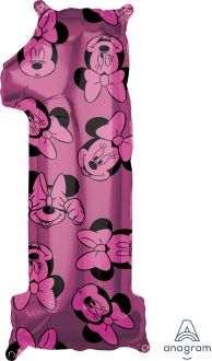 26" Minnie Mouse Forever Number 1 Balloon