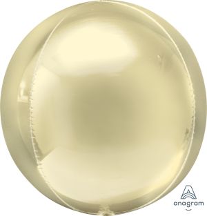Orbz 16" Pastel Yellow Balloon