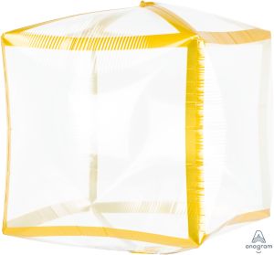Cubez 16" Gold Trim Balloon