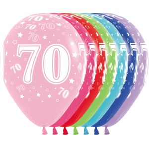 11" Number 70 Assortment (50pcs) Balloons