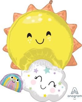 SuperShape Rainbow Family Balloon