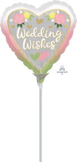 09" Wedding Wishes Ombre Balloon