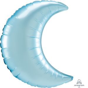Crescent 17" Satin Pastel Blue Balloon