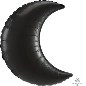 Crescent 26" Onyx Black Balloon