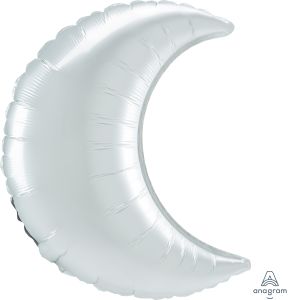 Crescent 35" Satin White Balloon