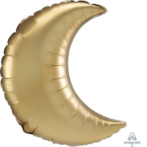 Crescent 35" Satin Gold Balloon