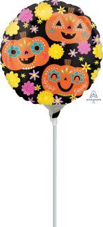 04" Day of the Dead Pumpkins Balloon