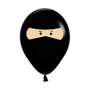 05" Ninja Fashion Black (50pcs) Balloons