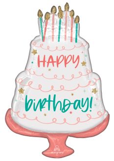 SuperShape Happy Cake Day Balloon