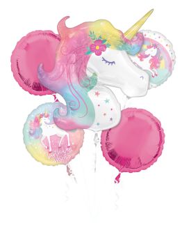 Balloon Bouquet Enchanted Unicorn Birthday