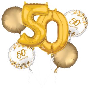 Balloon Bouquet Happy 50th Anniversary